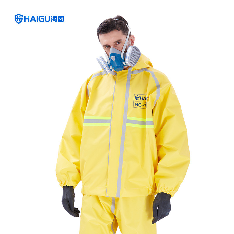 海固分体式半封闭轻型防化服外置一级防化服hg-1wp-阿里巴巴
