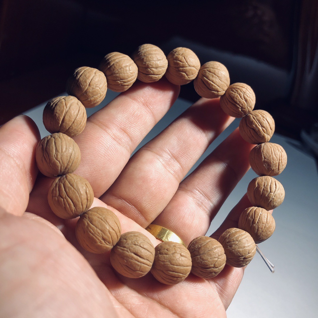 元宝金丝猴头小苹果粗筋核桃文玩佛珠手持串链把件男手盘老树新枝