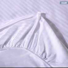 W5PQ带松紧带包床床单宾馆酒店旅社床上用品 单件酒店纯白色床笠