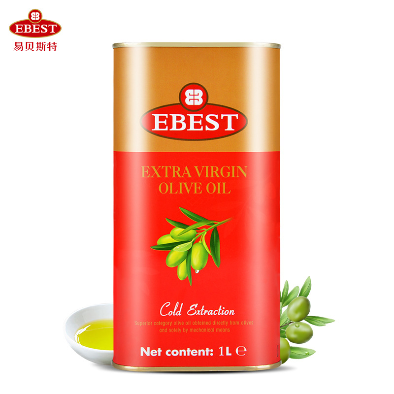 Ebest易贝斯特西班牙原装进口特级初榨橄榄油1L/3l5L/罐装食用油