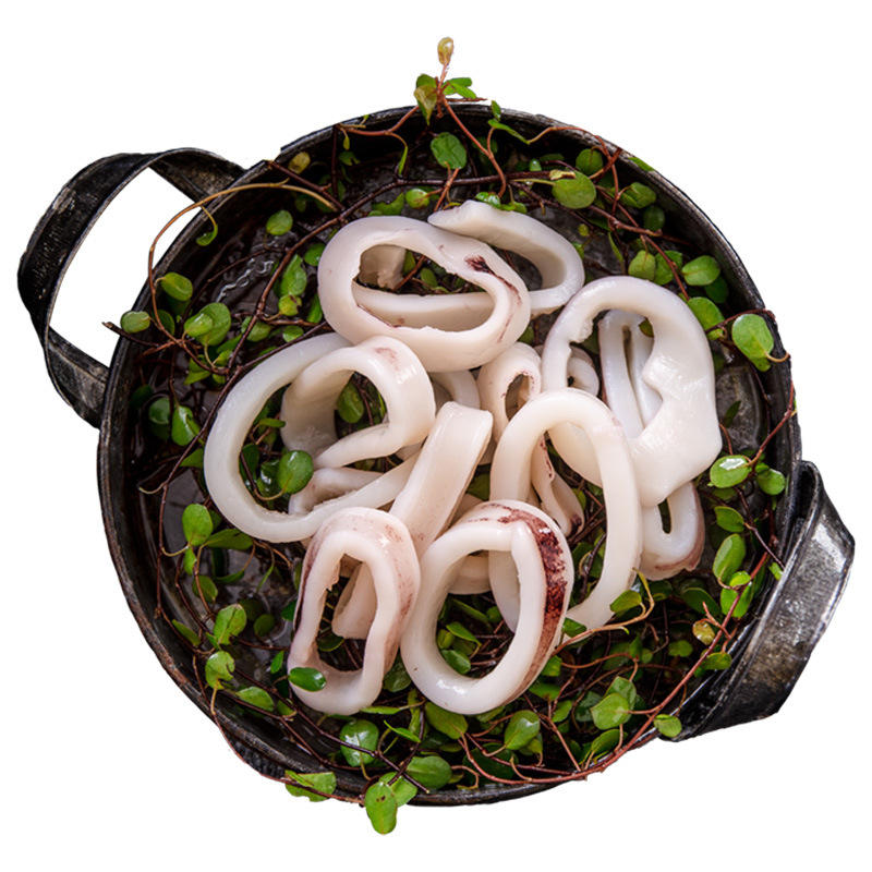 鱿鱼圈 国产海鲜冷冻鱿鱼圈火锅烧烤食材 海鲜水产代发300g