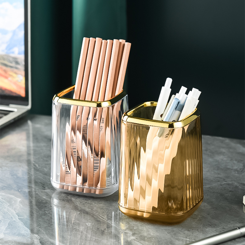 Affordable Luxury Style Office Pen Holder Desktop Stationery Storage Box Creative Large Capacity Multi-Functional Exquisite Fashion Nordic