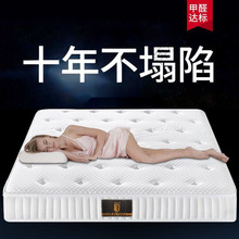 Re海马乳胶席梦思床垫1.5米1.8米独立弹簧软垫胶椰床垫现做1米