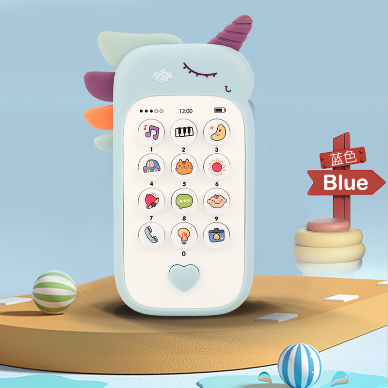 Unicorn Children's Mobile Phone Toy Baby Toy Baby Music Early Education Educational Phone Children Simulation Telephone