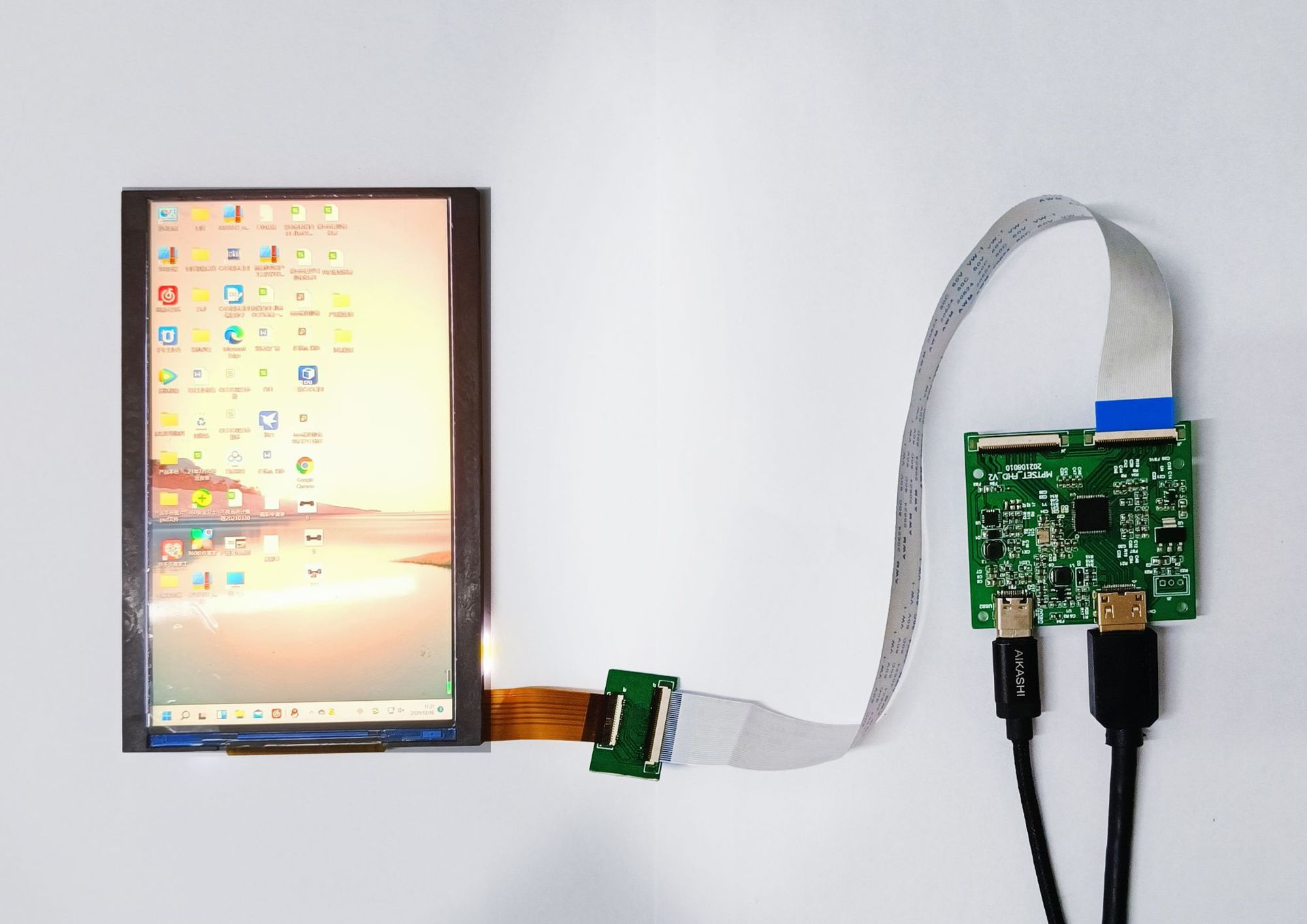 auo12.3英寸高清lcd显示屏 1920*720 带驱动板中控台长条显示屏