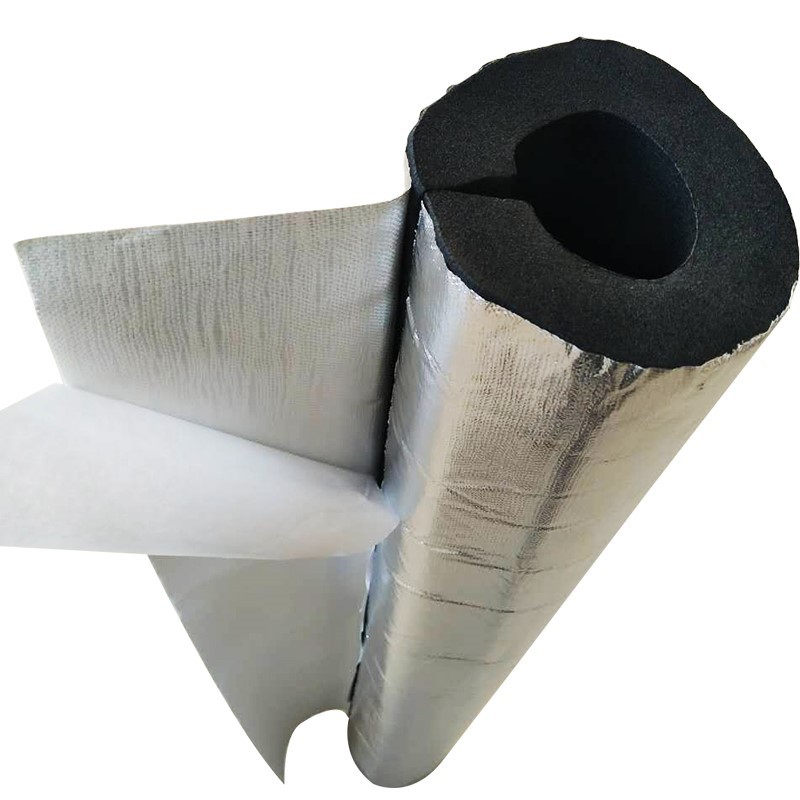 空调冷凝水管保温棉保暖ppr保护套管防冻蒸汽管施工隔热管铝箔4分