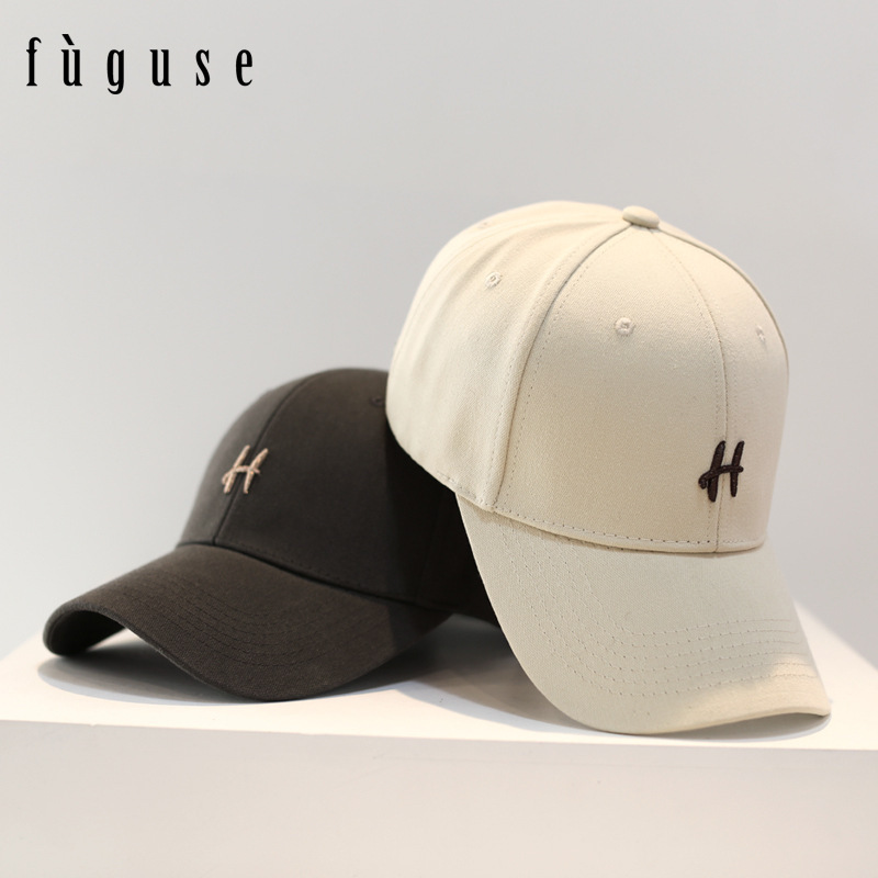 2021 New Hard Top Sun-Proof Baseball Hat Men's and Women's Korean-Style Trendy Face-Looking Small Sun Hat Versatile Street Peaked Cap
