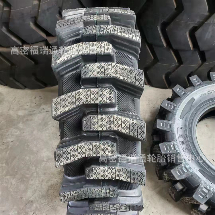 半钢半实心高花装载机轮胎 14/90r16 矿用子午线工程机械胎 耐磨