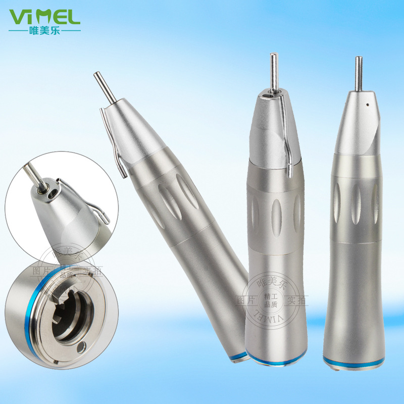 牙科1:1口腔种植用直机头内水道外水道光纤直机x65 x65l光纤带灯