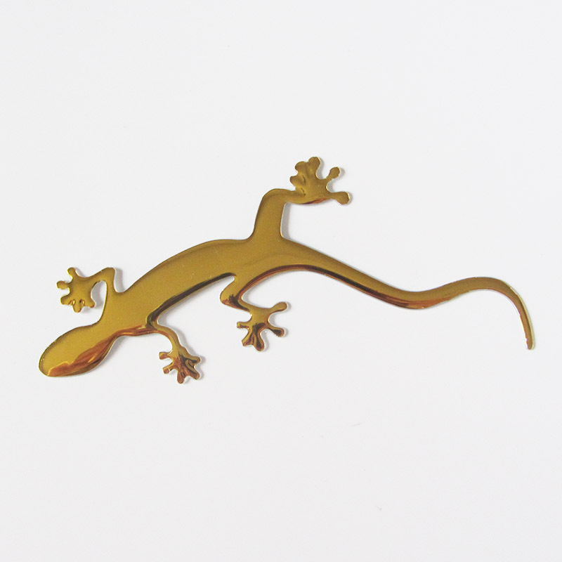 跨境专供壁虎车身贴仿金属壁虎立体车贴庇护汽车贴纸3d软胶车贴