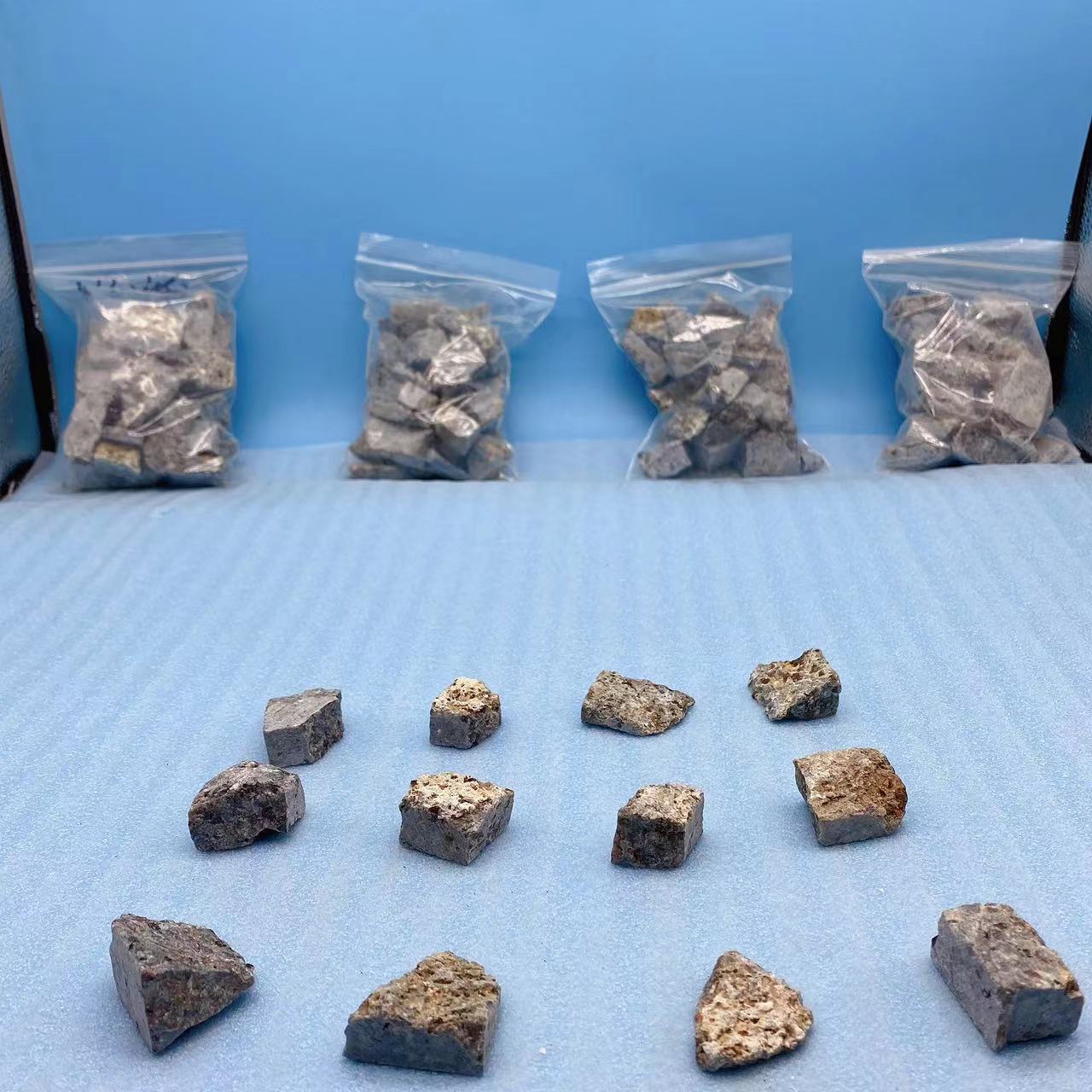 东海工厂批发天然火焰石大颗粒装饰碎石原石 摆件装饰 500克每袋