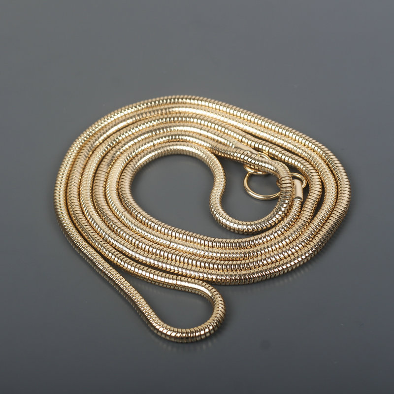 饰品挂件金属蛇链扁蛇骨链条鸡亦扣包包蛇链多种规格可定制蛇链