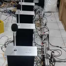 昕意 电动隐藏升降话筒 鹅颈式会议麦克风