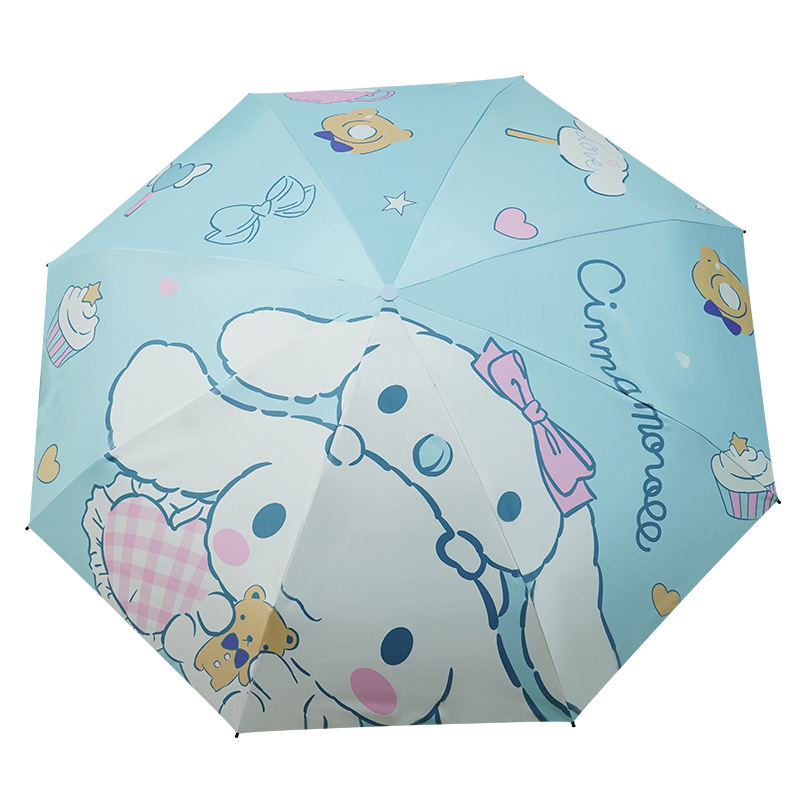 Five-Fold Umbrella Portable Rabbit Umbrella Sun Protection Umbrella Mini Sun Umbrella UV Protection Bear Sunny Umbrella Wholesale