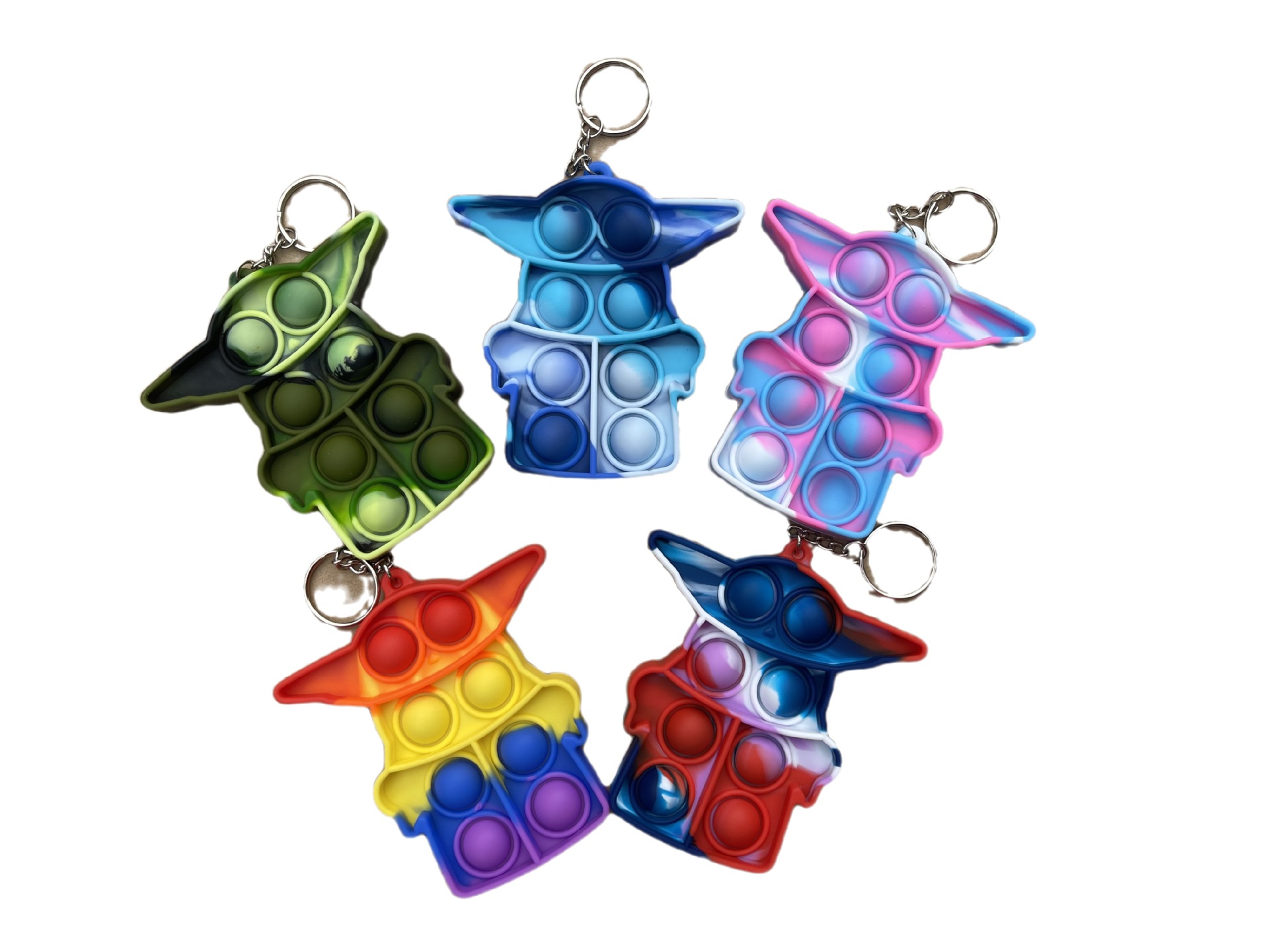 go bang push pop it 大号尤达灭鼠先锋 儿童玩具yoda小号钥匙扣