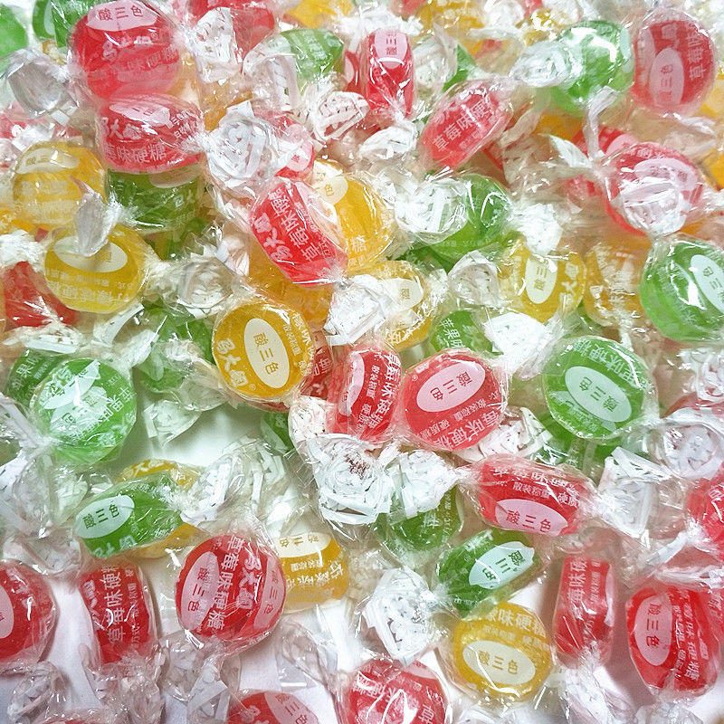水果糖马大姐酸三色硬糖结婚庆喜糖果小包装500g散装热卖多省包邮