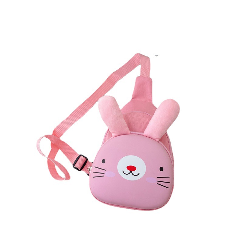 Fashion Cartoon Children's Bag Chest Bag Spring Outing Casual Boys and Girls Crossbody Bag Cute Animal Shoulder Bag Snack Pack