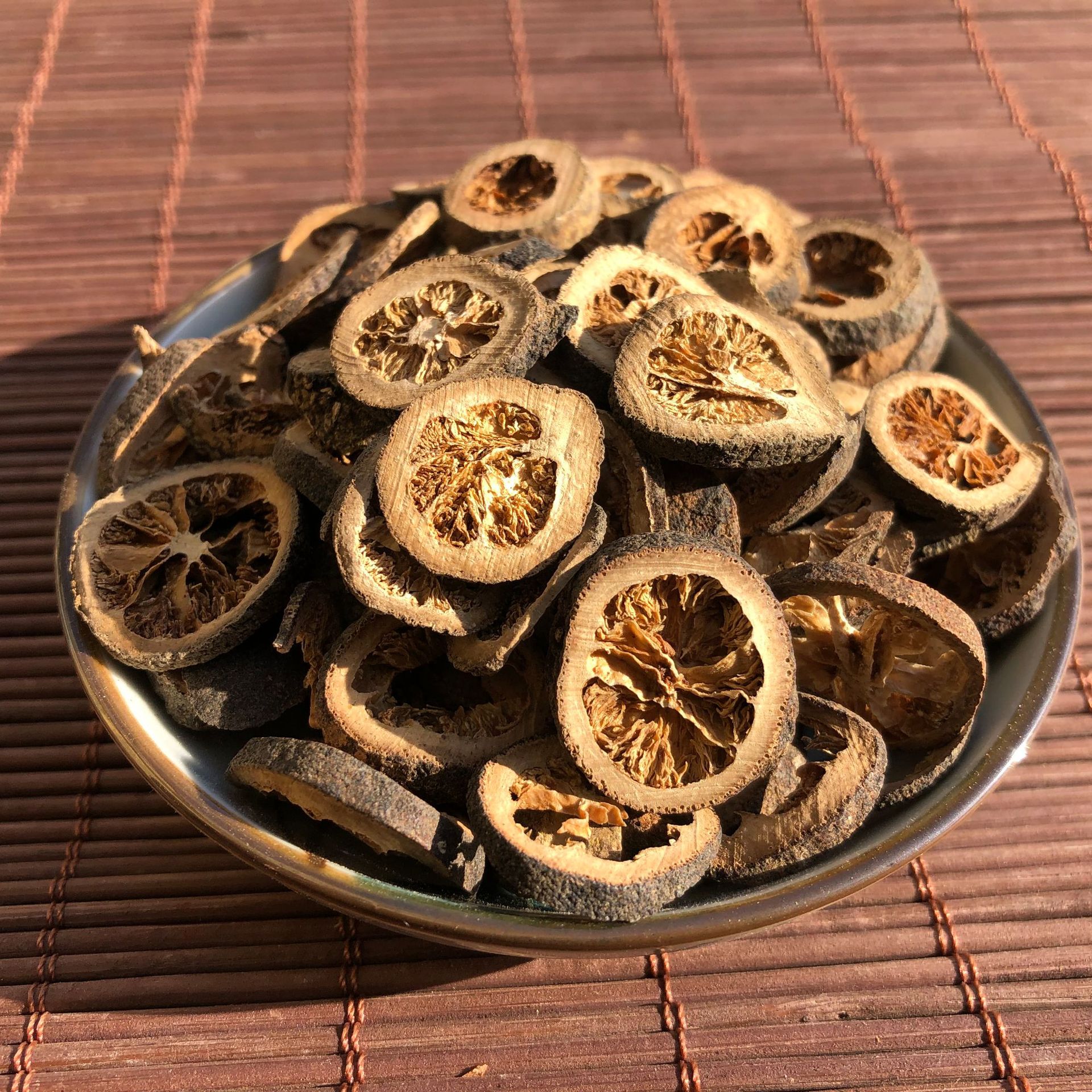 厂家徽信远道地中药材不熏硫磺新货青皮选装青皮片四花青皮