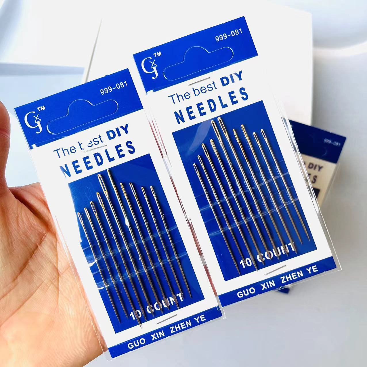 999-081 Blue Board Card Acupuncture Embroidery Worker Sewing Needle Household Sewing Needle Sweater Sewing Needle Sewing Quilt