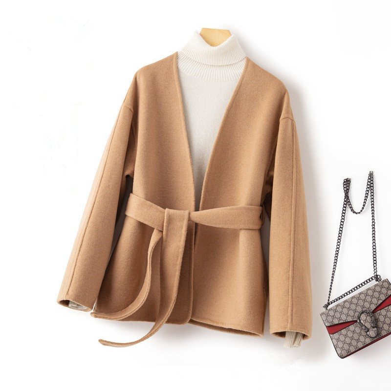 圆领短款呢大衣图片-海量高清圆领短款呢大衣图片大全 - 阿里巴巴