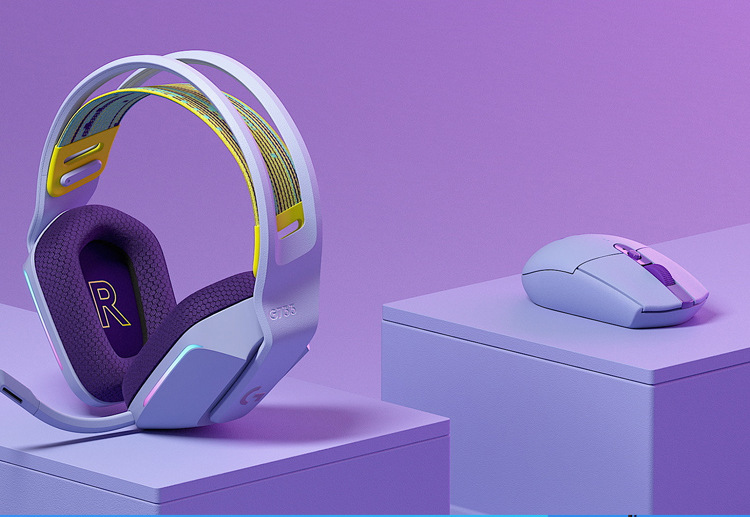 正品原装 罗技g304电竞游戏机械无线鼠标 台式笔记本通用便携 紫