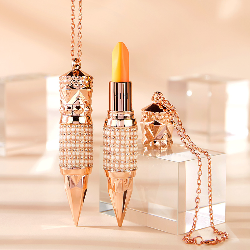 hih女皇权杖萝卜丁口红胡萝卜玉米素三色温变润唇膏补水保湿滋润