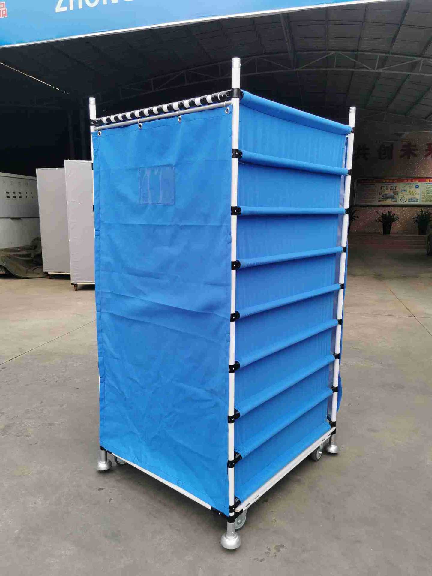 布套货架物流台车组装分隔布袋分列分隔防尘罩防碰损料车汽配部件