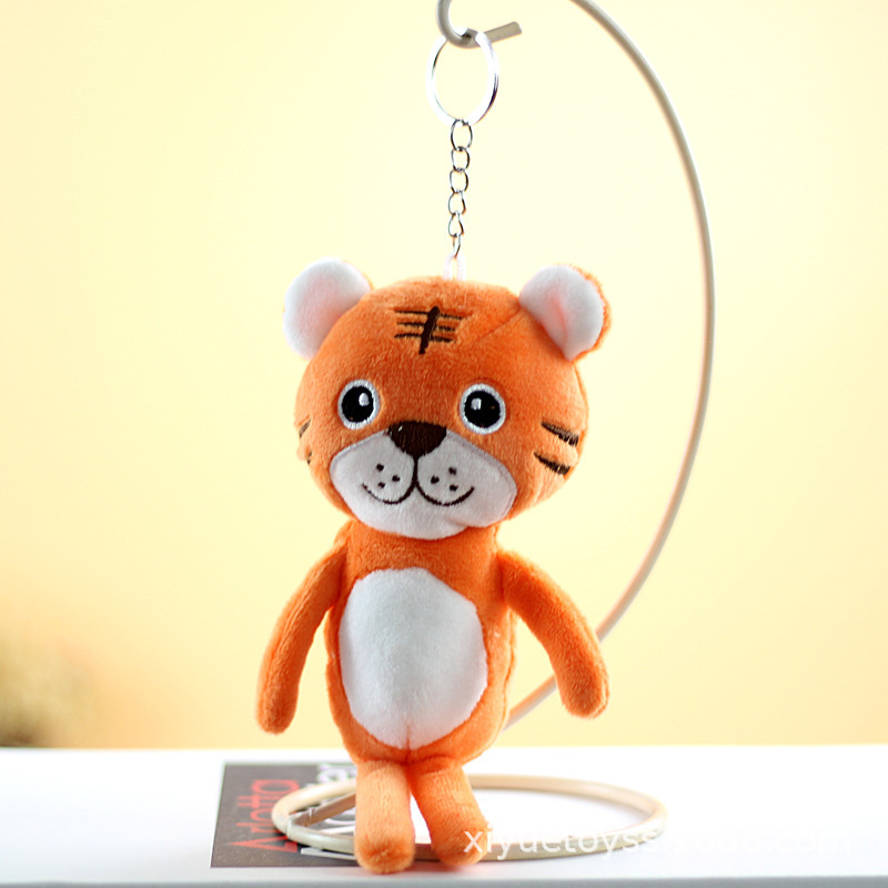 虎年生肖吉祥物公仔小老虎毛绒玩具钥匙扣书包挂件年会活动小礼品