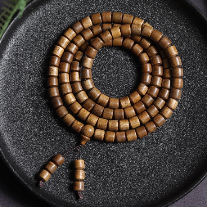 加里曼丹沉香手串108颗男女沉香木手链念珠佛珠苹果珠桶珠-阿里巴巴