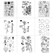Flower Clear Stamps Silicone Stamp Scrapbooking Card Making