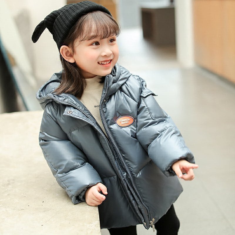 儿童羽绒服女童短款2021新款洋气男童小宝宝冬装外套中小童批发