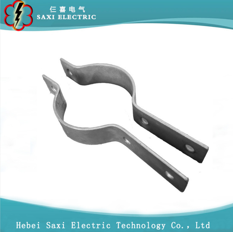 河北仨喜出口:吊线抱箍 拉线抱箍 电力铁附件单双吊线半圆抱箍卡