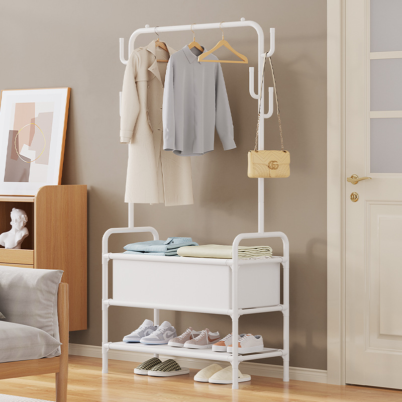 Clothes Hanger Floor Simple Home Room Bedroom Dormitory Bedside Hanging Overnight Clothes Storage Storage Coat Racks