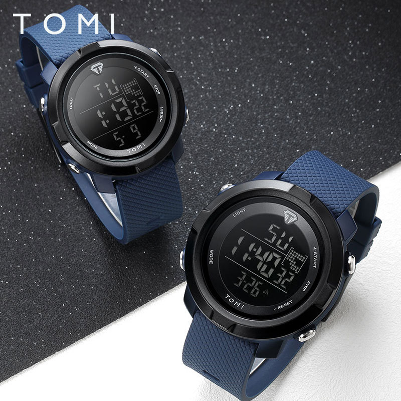 Tomi Hot Selling Sports Electronic Watch Large Plate Men's and Women's Waterproof Junior High School Student Children's Trendy Watch