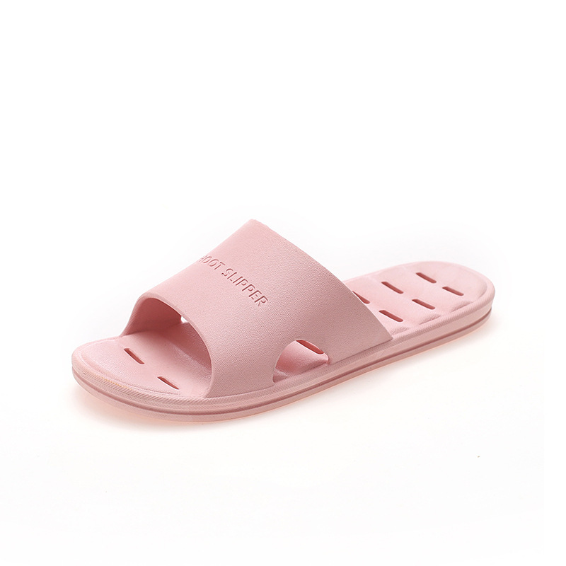 Women's Slippers New Style Poop Feeling Home Bathroom Home Non-Slip Hollow-out Platform plus Size Couples Sandals Women's Outer Wear