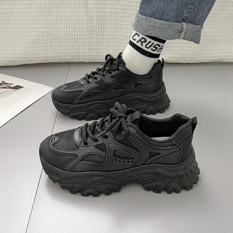 cross-border cross-border thick-soled small dad shoes women's 2024 new summer mesh popular portable all-match casual shoes