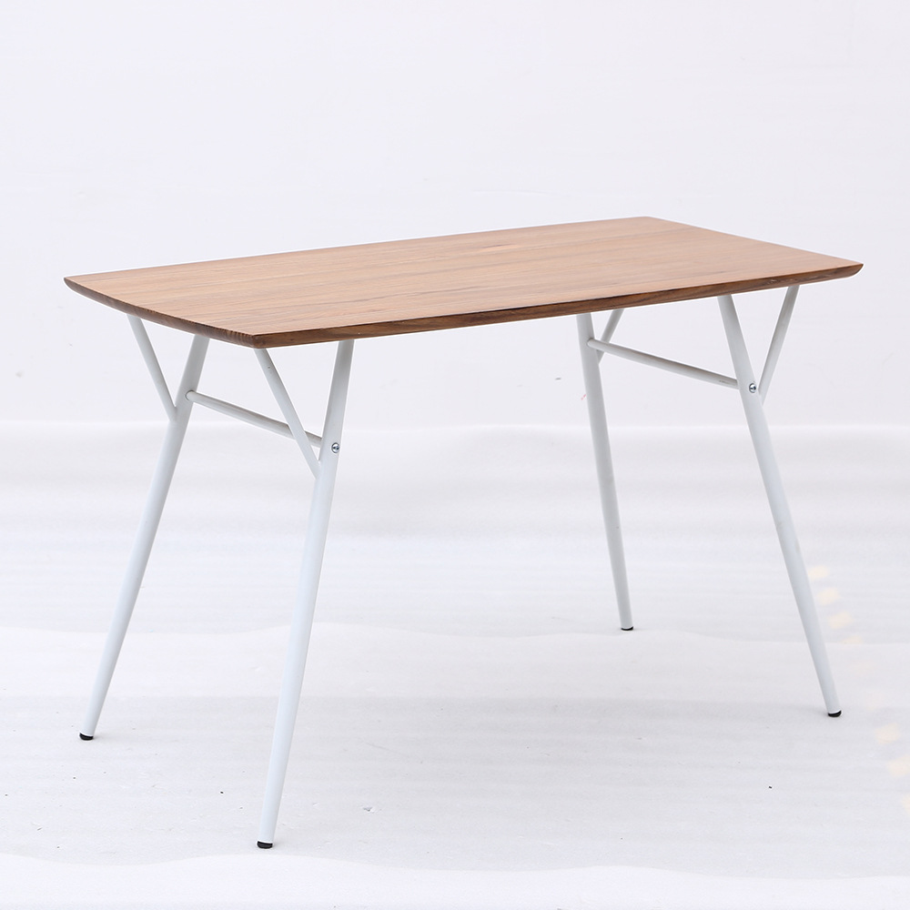 厂家供应长方形餐桌 现代简约防水木桌子西餐厅酒店长方形餐桌