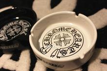 时尚潮牌克罗心黑白款INS风文字陶瓷玩物创意家居烟灰缸礼物
