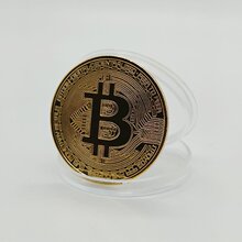 美国金币bitcoin比特硬币金币比特b外国硬币外国纪念币比特虚拟币