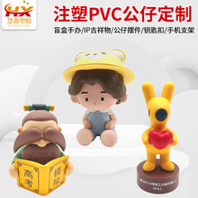 厂家定制PVC注塑潮玩手办 注塑盲盒卡通公仔 卡通动漫塑玩偶摆件