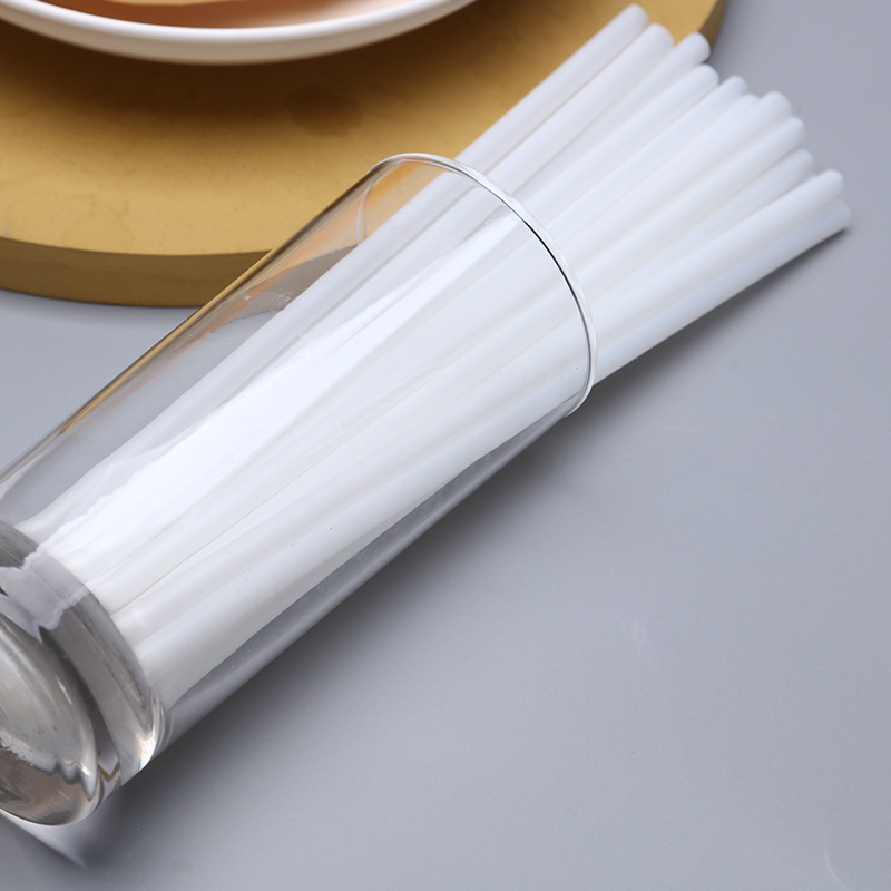 厂家供应可降解pla吸管聚乳酸单支独立包装饮料奶茶粗吸管一次性