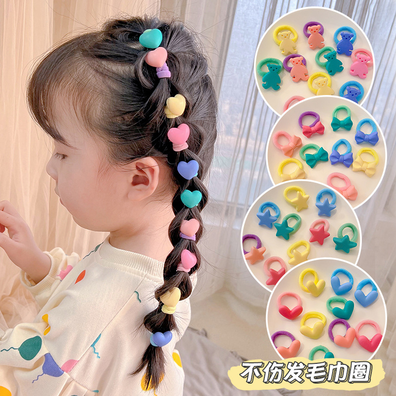 Little Girl Hair Elastic Band Baby Hair Ring Children Do Not Hurt Hair Girl Towel Ring Headband Rubber Band Hair Accessories