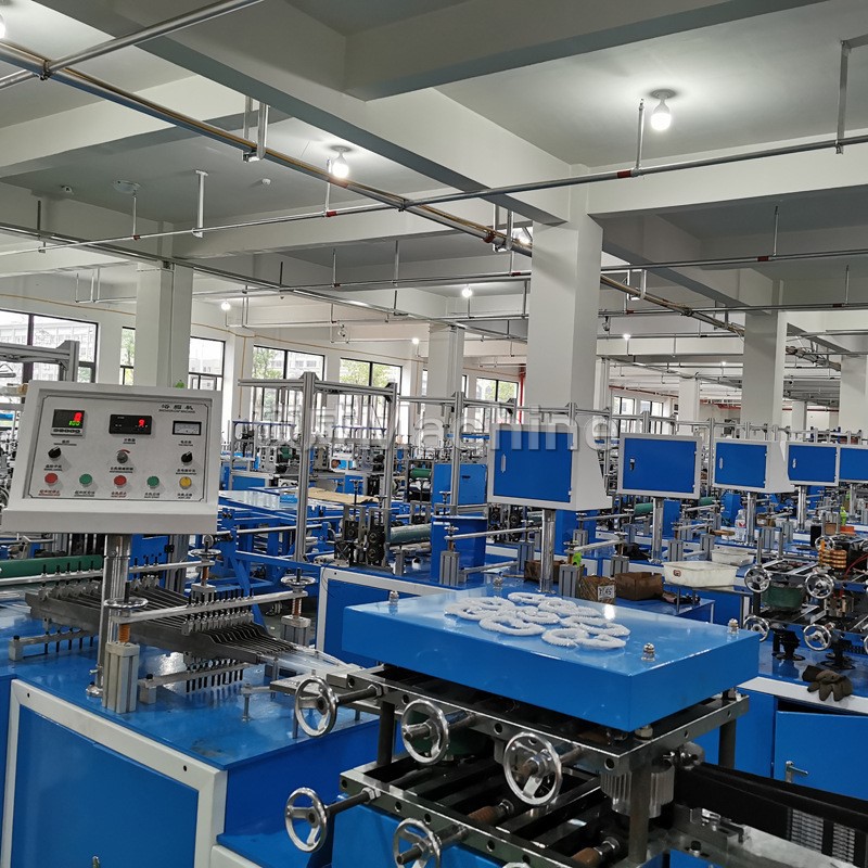 厂家供应塑料条形帽机松紧帽子机器透气防水弹力帽机械设备