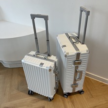 行李箱24寸铝框大容量万向轮拉杆箱时尚女密码锁多功能旅行登机箱