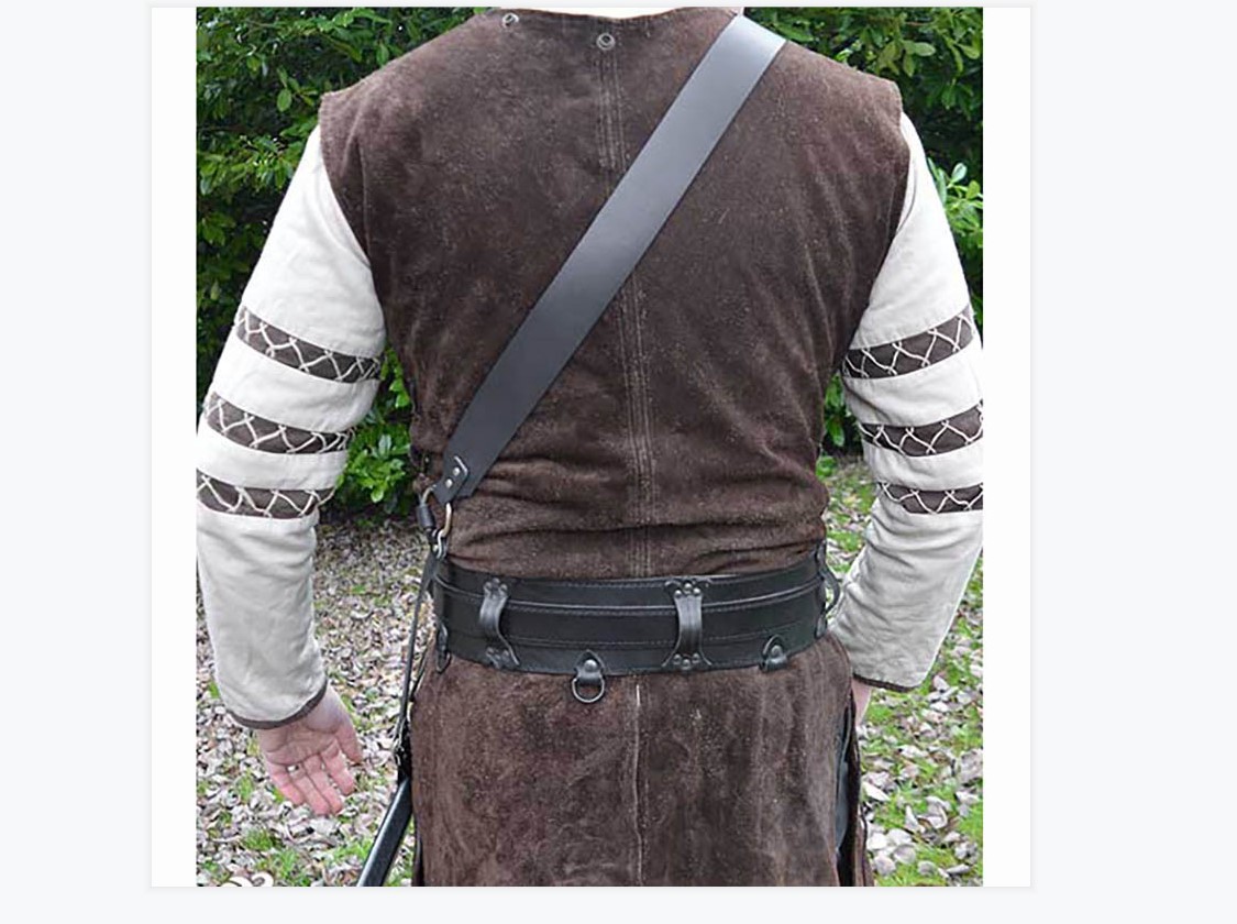 欧洲中世纪武士斜挎皮带扣pu剑套舞台剧表演cos摄影写真道具