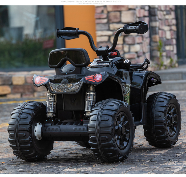 新款沙滩车小孩儿童电动车带电瓶四轮摩托车儿童电动汽车