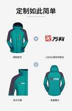 外套工作服棉衣服风衣冲锋衣长袖工衣装秋冬加绒夹克印字LOGO