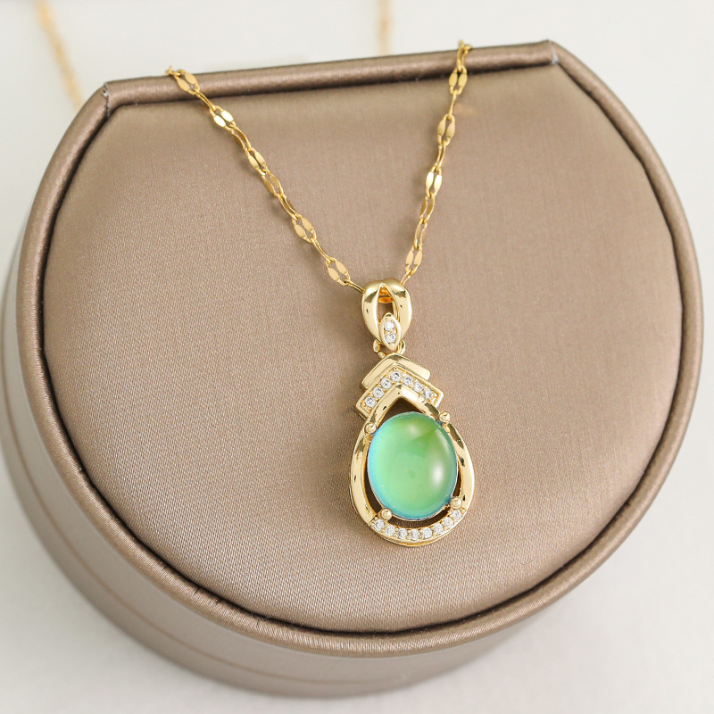 韩版巴西创意碧玺吊坠镀18k金色微镶钻石 时尚款热卖圆舞曲吊坠批