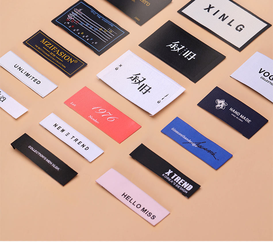 领标工厂专业定制定做服装领标织唛高密商标女装商标【小批起订】