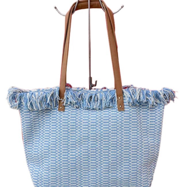 2024 New Tassel Bag Spot Ladies Beach Bag Large Capacity Foreign Trade